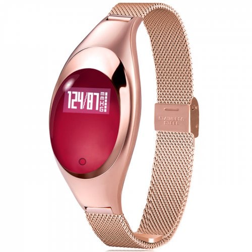 Z18 Smart Bracelet Women Wristbands Fitness Heart Rate Monitor - GOLD - Click Image to Close