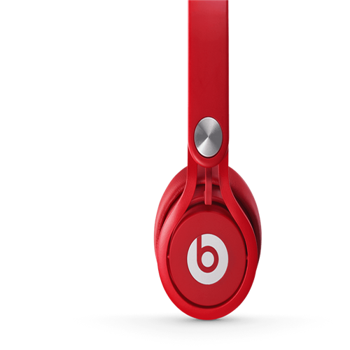 Beats By Dr Dre Mixr Over-Ear Red Headphones - Click Image to Close