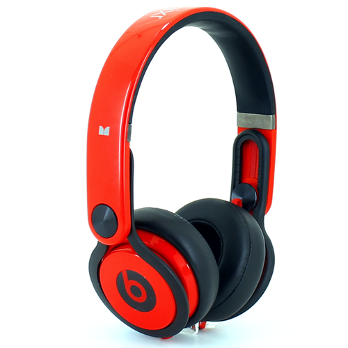 Beats By Dr Dre Mixr Over-Ear Red/Black DJ Headphones Inspired by David Guetta - Click Image to Close