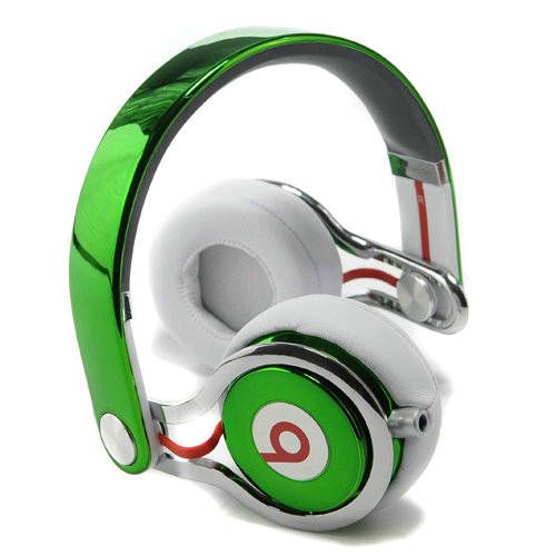 Beats By Dr Dre Mixr High Performance Headphones Navy Green - Click Image to Close