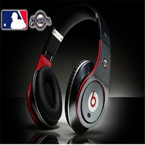 Beats By Dre Studio MLB Edition Headphones Milwaukee Brewers - Click Image to Close