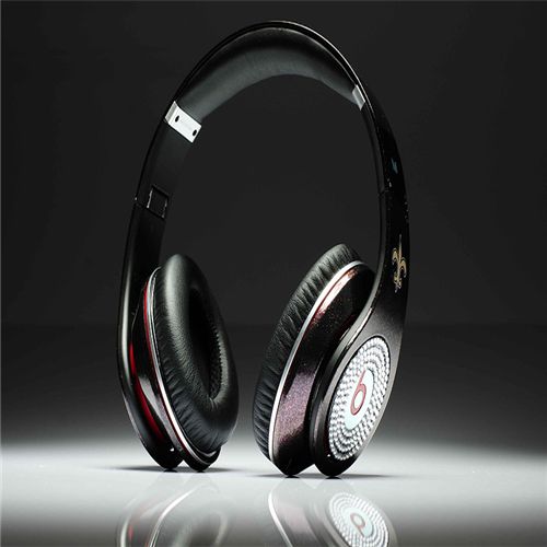 Beats By Dre Studio NFL Edition Headphones New Orleans Saints With the Diamond - Click Image to Close