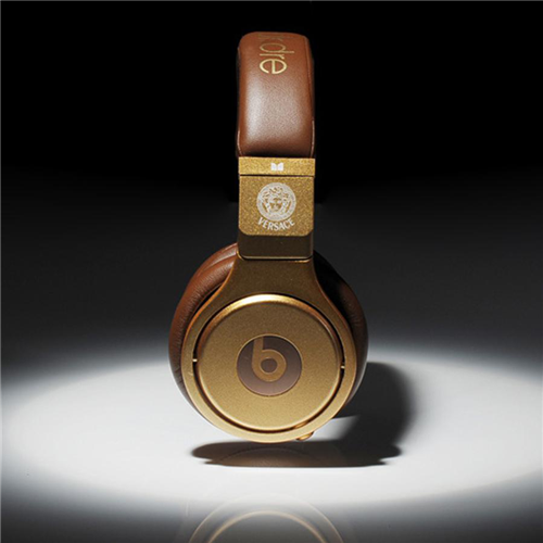 Beats By Dr Dre Pro Over-Ear Chocolate - Matte Gold Headphones - Click Image to Close