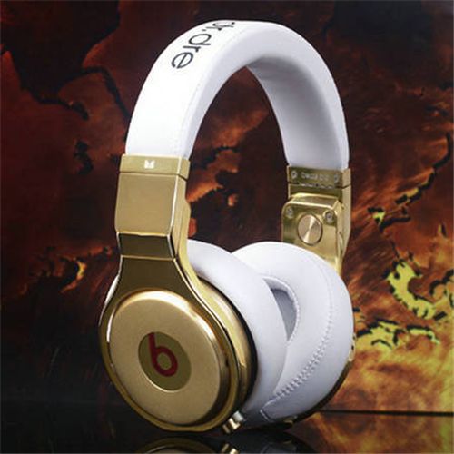 Beats By Dr Dre Pro High Performance 24K Headphones White - Click Image to Close