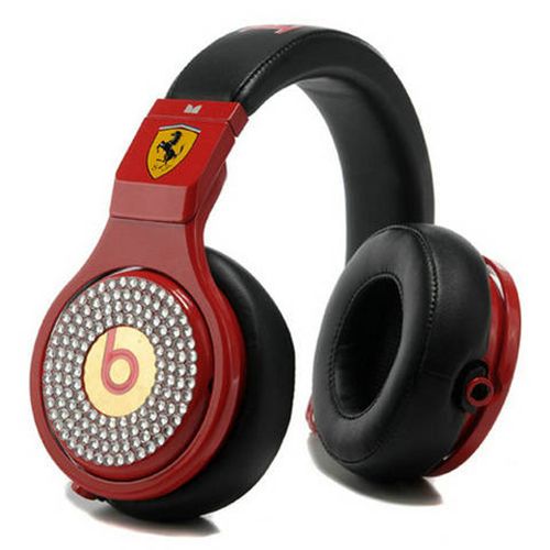 Beats By Dr Dre Pro High Performance Ferrari Diamond Headphones - Click Image to Close
