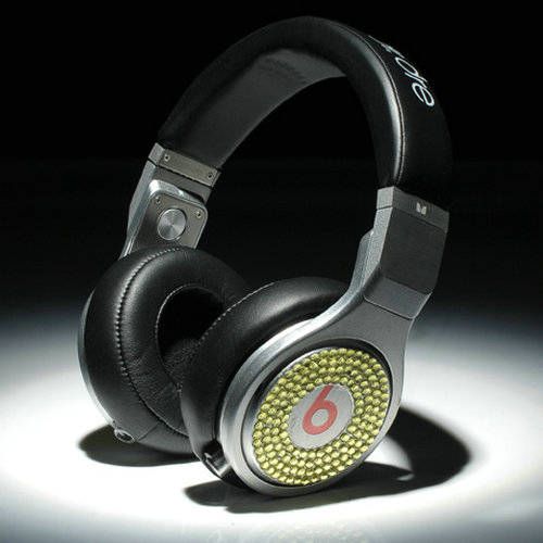 Beats By Dr Dre Pro High Performance Headphones diamond black/silver - Click Image to Close