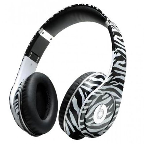 Beats By Dr. Dre Studio Zebra Stripe Limited Edition Over-Ear Headphones - Click Image to Close