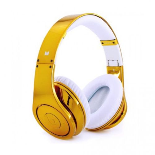 Beats By Dr.Dre Studio Electroplating Colorware Chrome Limited Edition (Gold) - Click Image to Close