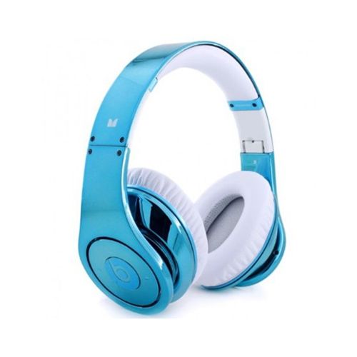 Beats By Dr.Dre Studio Electroplating Colorware Chrome Limited Edition (Light Blue) - Click Image to Close