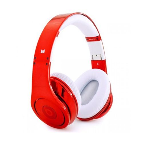 Beats By Dr.Dre Studio Electroplating Colorware Chrome Limited Edition (Red) - Click Image to Close