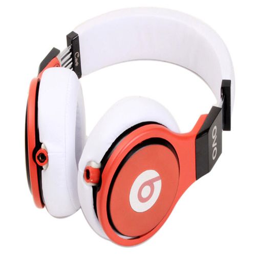 Beats Professional Detox Limited Version Substantial Performance Expert Headphones White Red - Click Image to Close