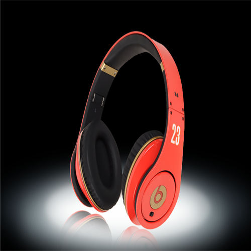 Beats By Dr Dre LeBron James Red Limited Edition Headphones - Click Image to Close