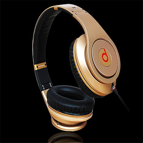 Beats By Dre Studio Lebron James Dull Gold Headphones - Click Image to Close