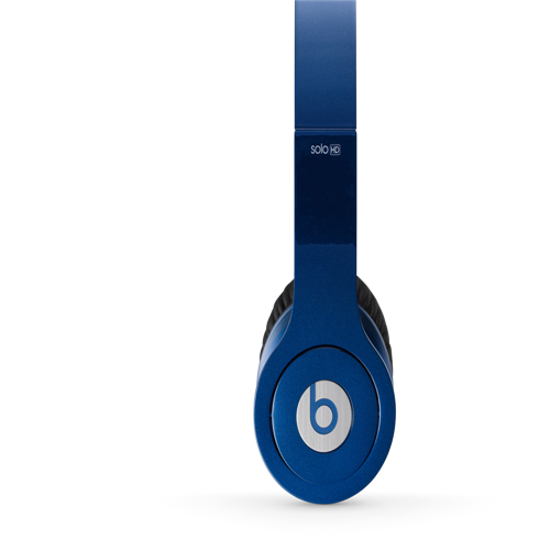 Beats By Dr Dre Solo High Definition Over-Ear Dark Blue Headphones - Click Image to Close