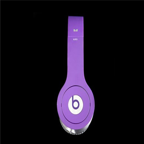 Beats By Dr Dre Solo HD High Definition On-Ear Purple Headphones - Click Image to Close