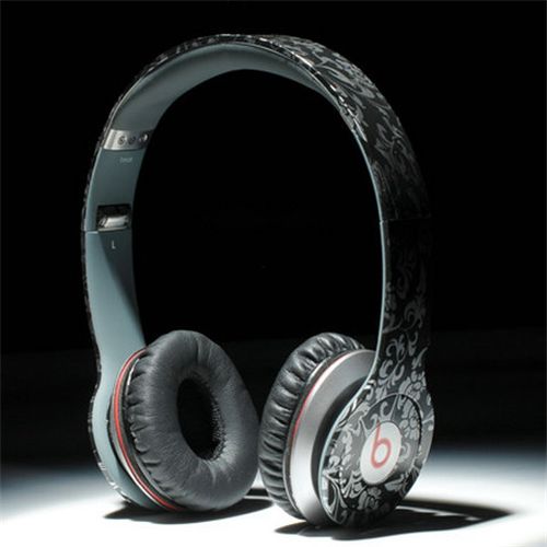 Beats By Dr Dre Solo HD High Performance Headphones Black Pattern - Click Image to Close