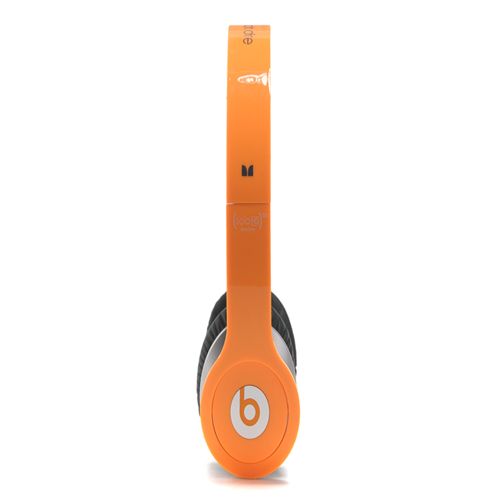 Beats By Dr Dre Solo High Definition Over-Ear Orange Headphones with Built-In Mic - Click Image to Close