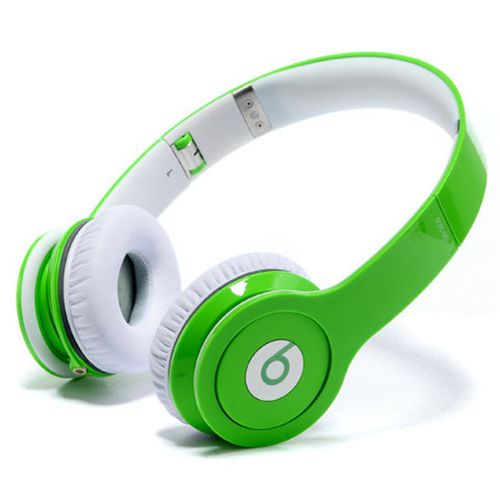 Beats By Dr Dre Solo High-Definition On-Ear Green Headphones - Click Image to Close