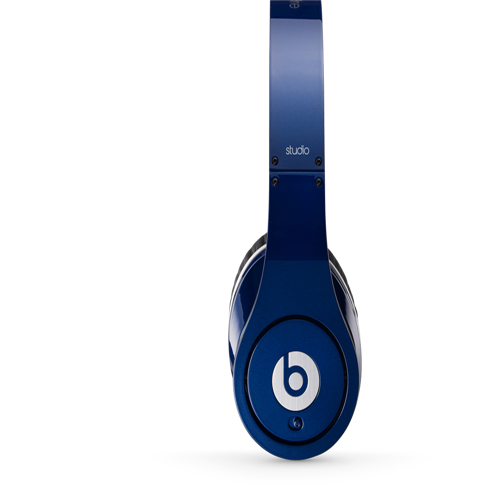 Beats by Dr Dre Studio Over-Ear Blue Headphones - Click Image to Close
