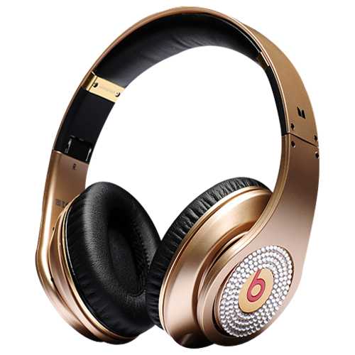Beats By Dr Dre Studio Over-Ear Gold Headphones - Click Image to Close
