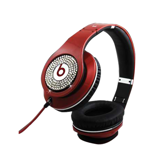 Beats By Dr Dre Studio Over-Ear Red Set Auger Headphones - Click Image to Close