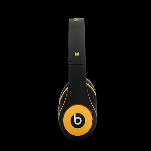 Beats By Dr Dre Studio Over-Ear Black/Yellow Headphones - Click Image to Close