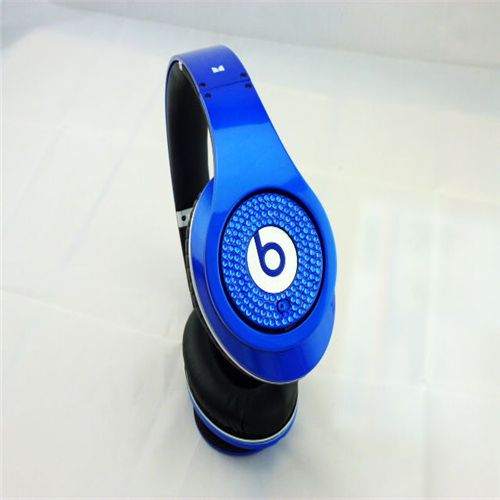 Beats Studio Headphones Blue With Blue Diamond Edition - Click Image to Close