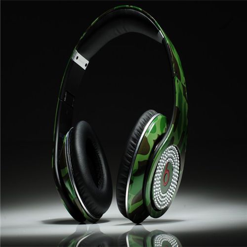 Beats Studio Headphones Camouflage With Diamond Edition - Click Image to Close