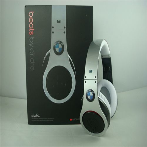 Monster Beats By Dr Dre BMW Headphones Silver Black - Click Image to Close