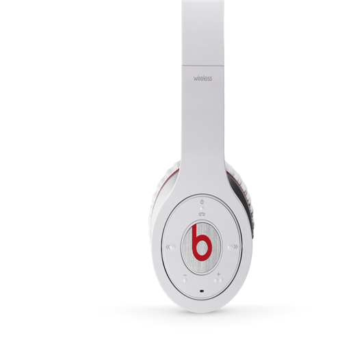 Beats By Dr Dre Wireless Bluetooth Over-Ear White Headphones - Click Image to Close