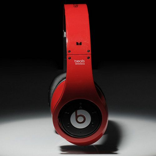 Beats By Dr Dre Studio Wireless Bluetooth Over-Ear Red Headphones - Click Image to Close