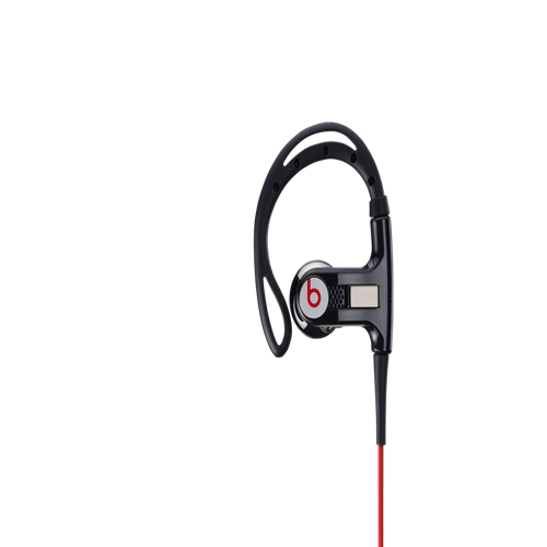 Beats By Dr Dre PowerBeats Clip-On Black Headphones - Click Image to Close