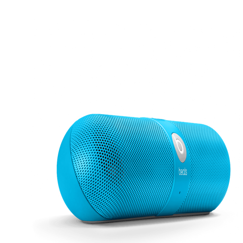 Wireless Speakers | Beats Pill with Bluetooth Conferencing - Neon Blue - Click Image to Close
