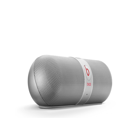 Wireless Speakers | Beats Pill with Bluetooth Conferencing - Silver - Click Image to Close