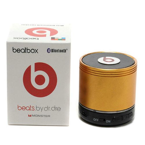 Beats By Dr Dre Beatsbox Portable Bluetooth Mini Speakers Gold - Click Image to Close