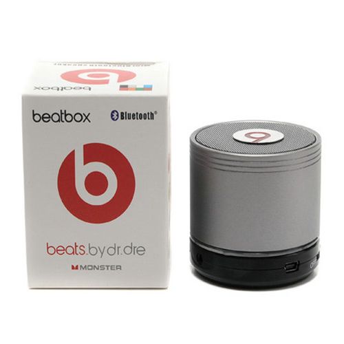 Beats By Dr Dre Beatsbox Portable Bluetooth Mini Speakers Gray - Click Image to Close