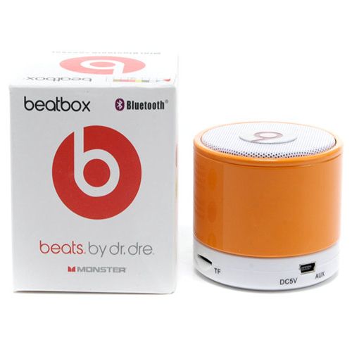 Beats By Dr Dre Beatsbox Portable Bluetooth Mini Speakers Orange - Click Image to Close