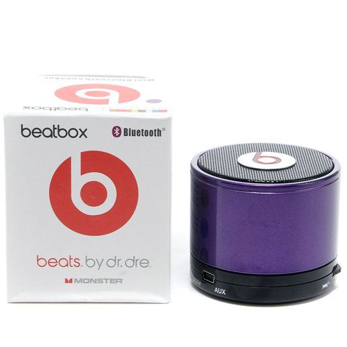 Beats By Dr Dre Beatsbox Portable Bluetooth Mini Speakers Purple - Click Image to Close