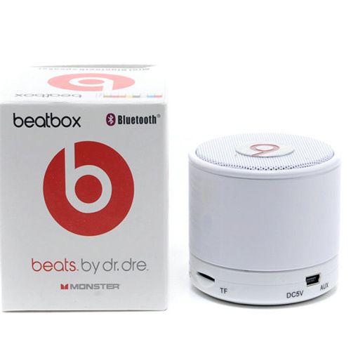 Beats By Dr Dre Beatsbox Portable Bluetooth Mini Speakers White - Click Image to Close