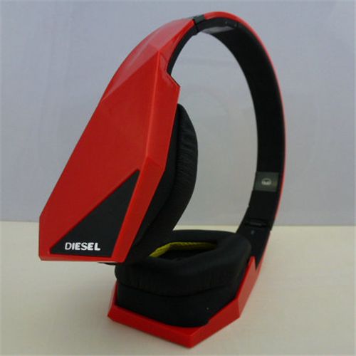 Monster Diesel Vektr Noise Division Headphones Black/Red - Click Image to Close