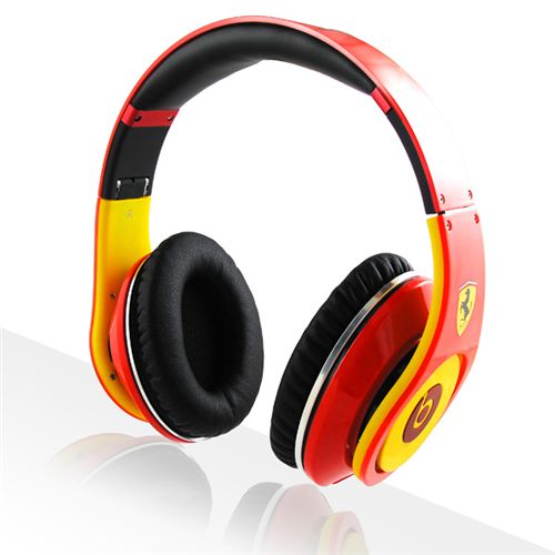 Beats By Dre Studio Ferrari Beats Limited Edition Red Yellow - Click Image to Close