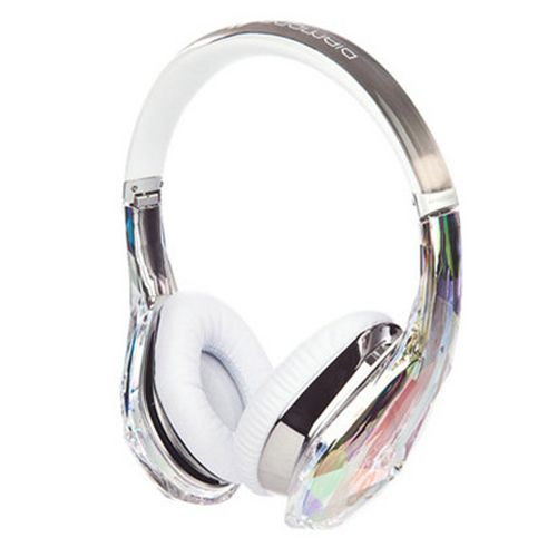 Monster Diamond Tears Hi-Definition On-Ear Headphones Crystal - Click Image to Close