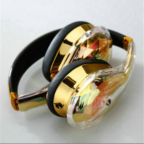 Monster Diamond Tears Hi-Definition On-Ear Headphones Gold - Click Image to Close