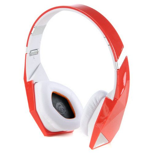 Monster Diesel Vektr Noise Division Headphones White/Red - Click Image to Close