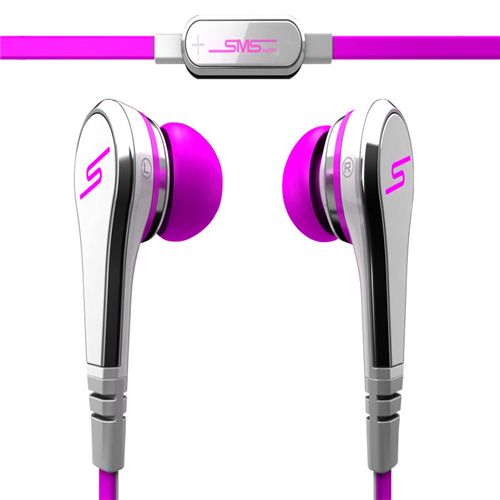 SMS Audio STREET by 50 Earbuds In-Ear – Pink - Click Image to Close