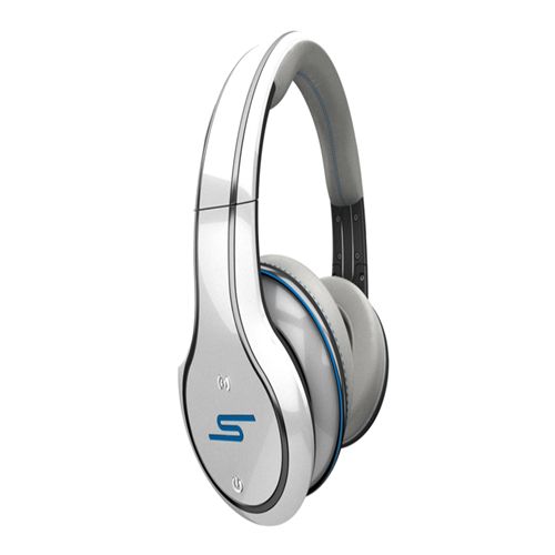 SMS Audio STREET by 50 Cent Wired Over-Ear Headphones - White - Click Image to Close