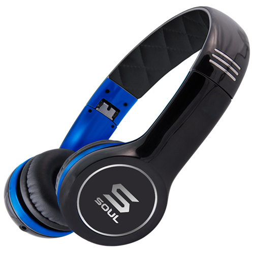 Soul By Ludacris SL100UB ULTRA DYNAMIC ON-EAR HEADPHONES-Blue - Click Image to Close