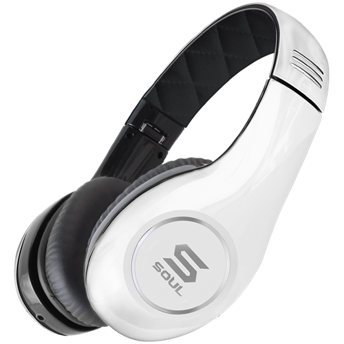 Soul By Ludacris SL150BW PRO HI-DEFINITION ON-EAR HEADPHONES-White - Click Image to Close