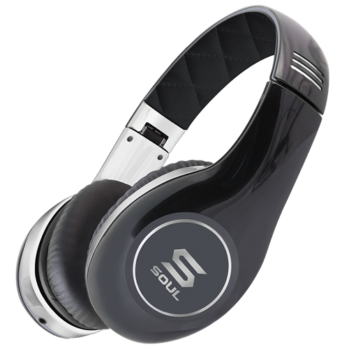 Soul By Ludacris SL150CB PRO HI-DEFINITION ON-EAR HEADPHONES-Black - Click Image to Close