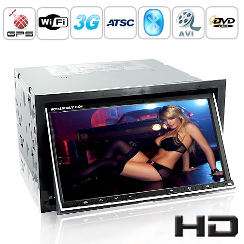 7 Inch 2 DIN WCDMA 3G Car DVD Support WiFi + ATSC + Bluetooth + GPS - Click Image to Close